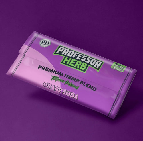 Professor herb premium hemp blend cbd Grape soda