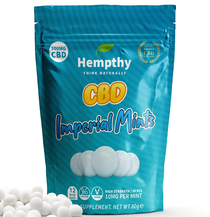 CBD Imperial Mints By Hempthy 1000mg ( 20mg per mint)