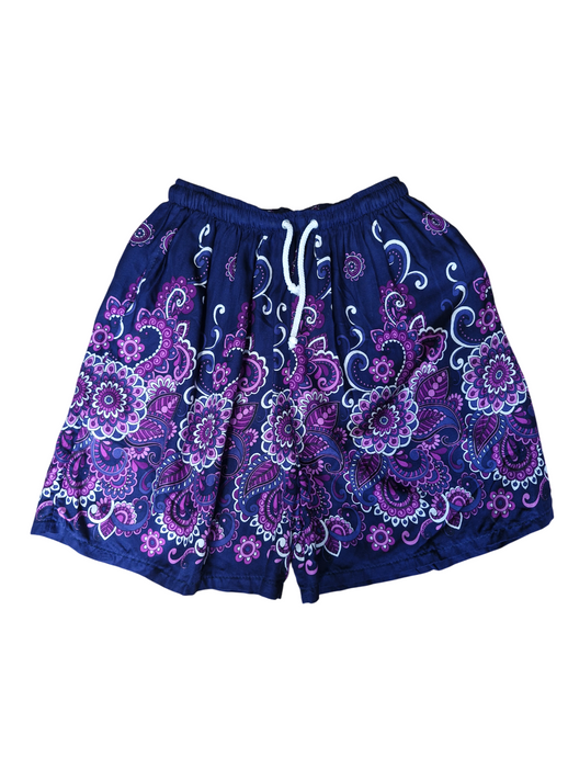 Purple Sari shorts