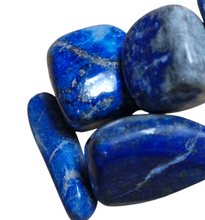 Load image into Gallery viewer, Lapis polished tumblestone throat chakra crystals gemstones gift