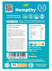 CBD Imperial Mints By Hempthy 1000mg ( 20mg per mint)