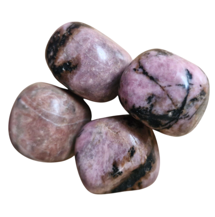 Rhodonite polished tumblestones crystals gemstones crystal healing