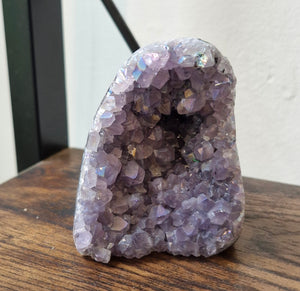Aura Amethyst cluster
