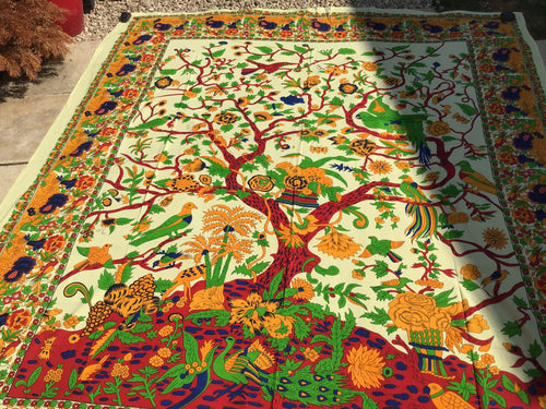 Tree of life Indian tapestry , hippy throw