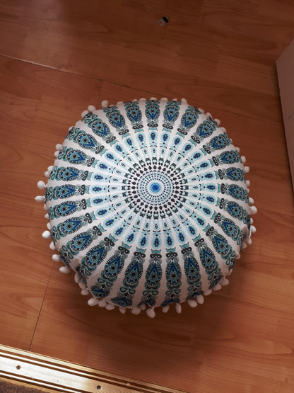 Meditation cushion mandala design