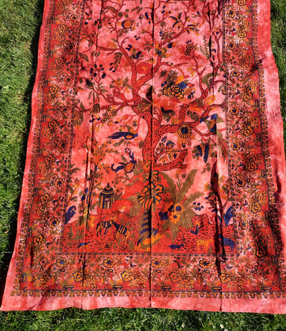 Tree of life single bedspread throw , 100% cotton, indian tapestry
