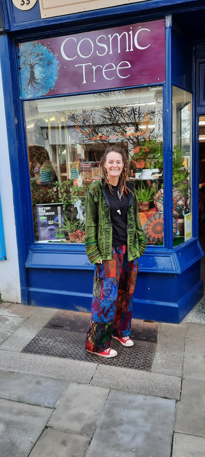 Super soft and comfy cashmelon Patchwork Trousers