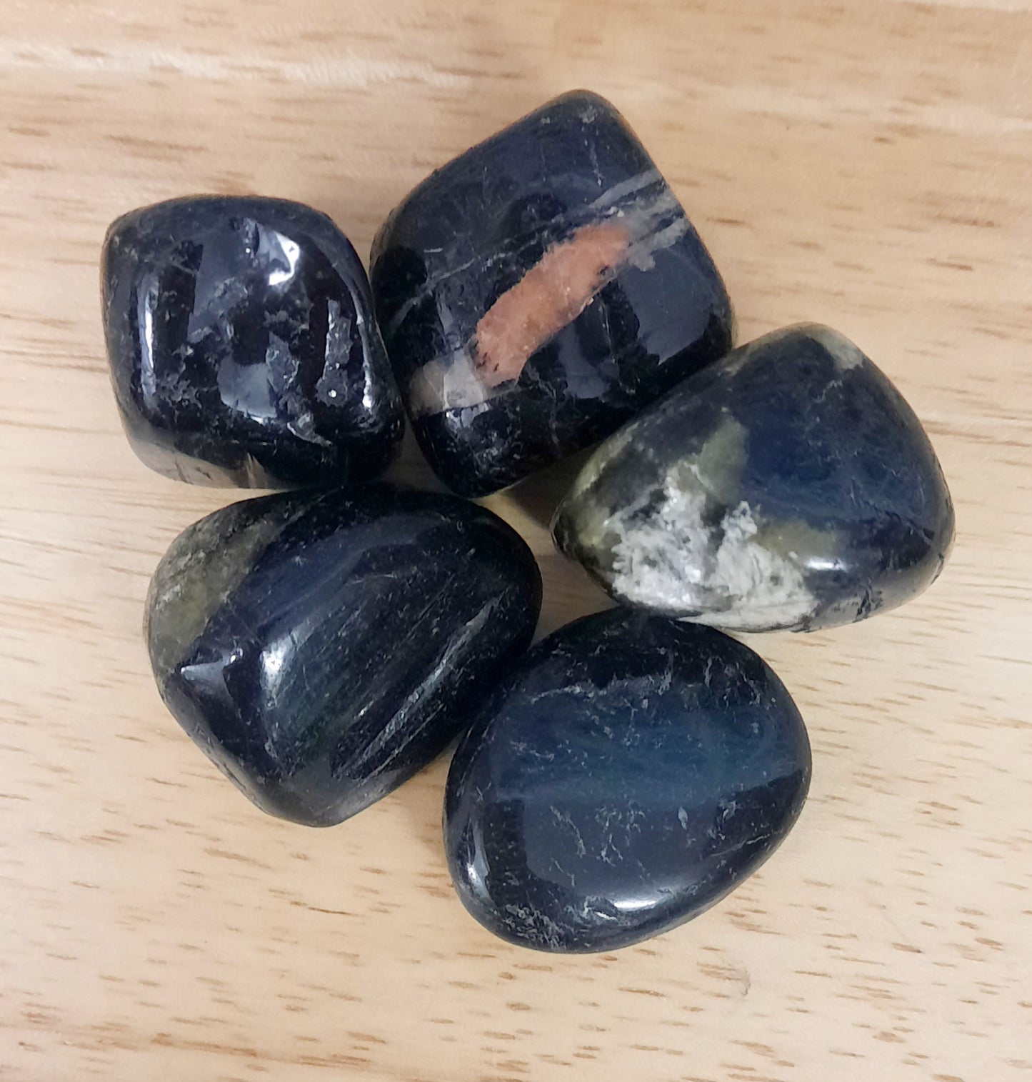 Black tourmaline polished tumblestones crystals
