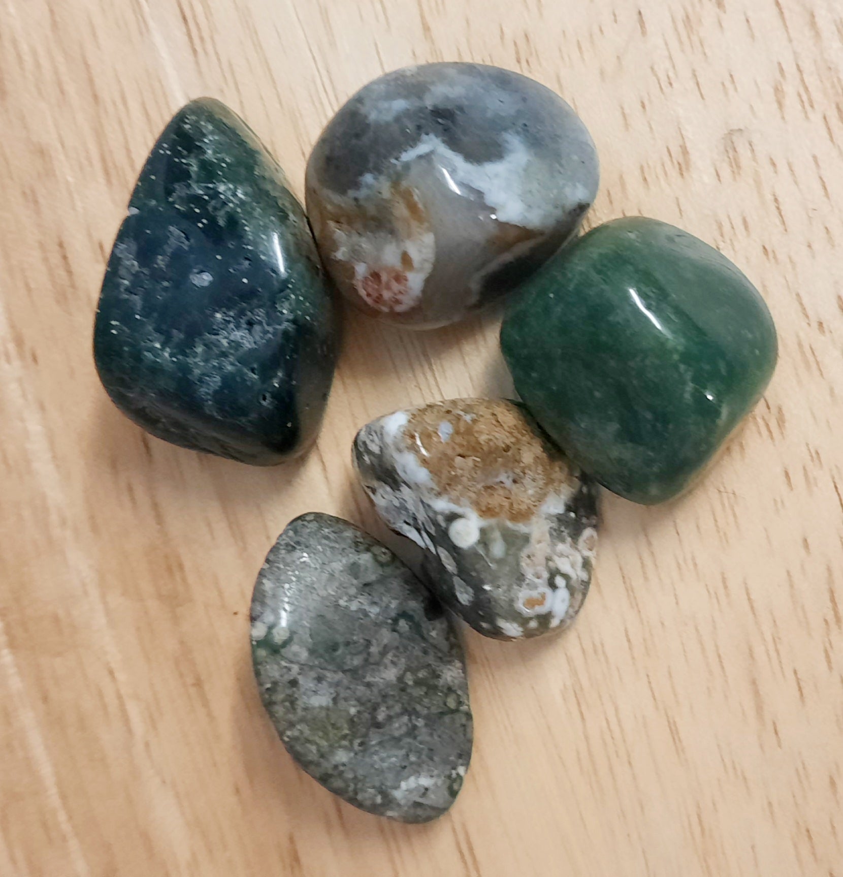Ocean jasper polished tumblestones crystals