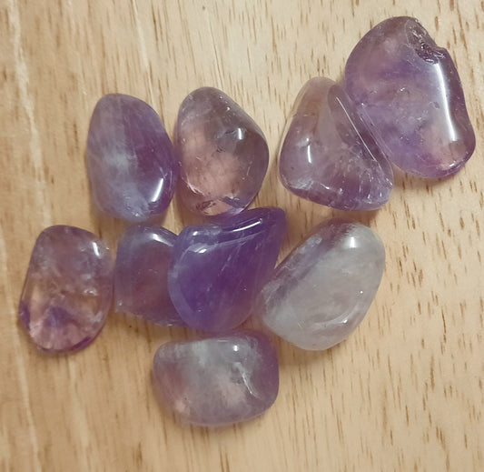 Amethyst polished tumblestones crystals