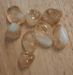 Citrine polished tumblestones crystals