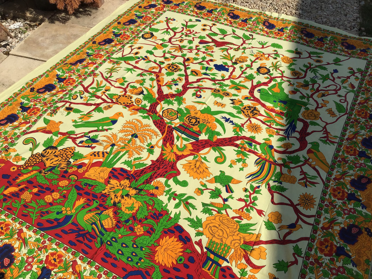 Tree of life Indian tapestry , hippy throw