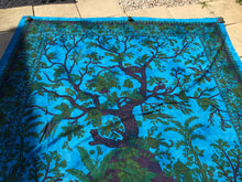 Load image into Gallery viewer, Tree of life Indian tapestry , hippy throw