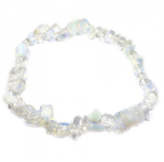 Opalite gemchip bracelet. Crystals, crown chakra gift