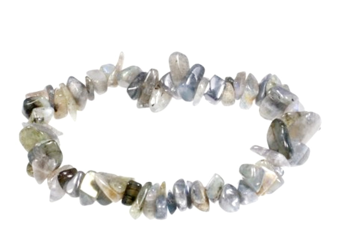 Labradorite gemchip crystal bracelet crystals jewellery