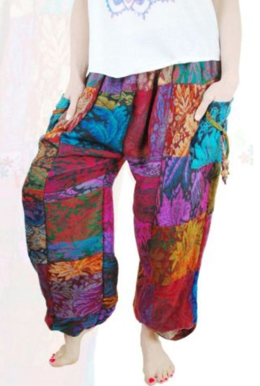 Super soft and comfy cashmelon Patchwork Trousers