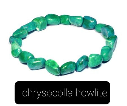 Polished tumblestone crystal bracelet (choose which crystal)
