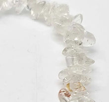 Load image into Gallery viewer, Clear quartz gemstone chip bracelet