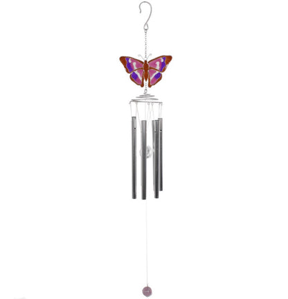 Purple emperor butterfly wind chime
