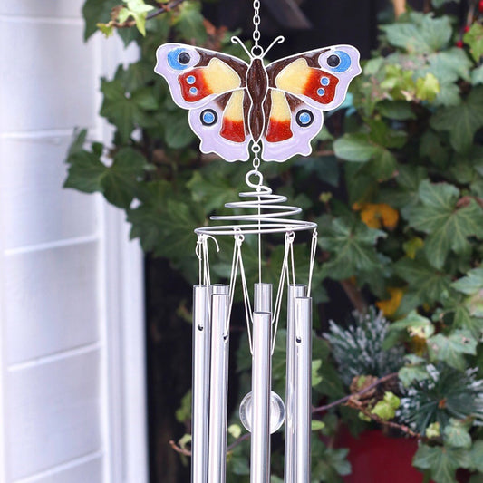 Peacock butterfly wind chime