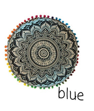 Load image into Gallery viewer, Rainbow Meditation cushion from india. (Fairtrade item)