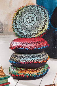 Rainbow Meditation cushion from india. (Fairtrade item)