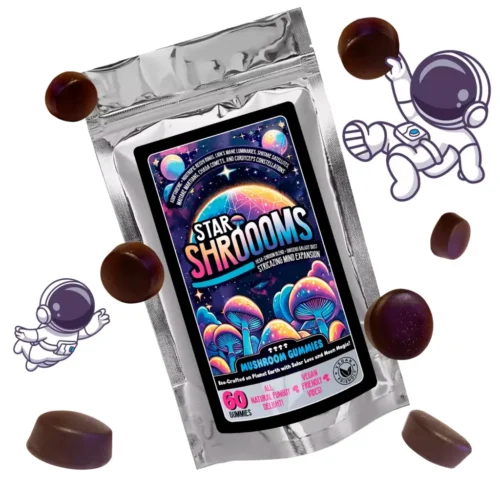 starshrooms gummies nootropics natural remedies Star Shrooms Mushroom Gummies 60 pack
