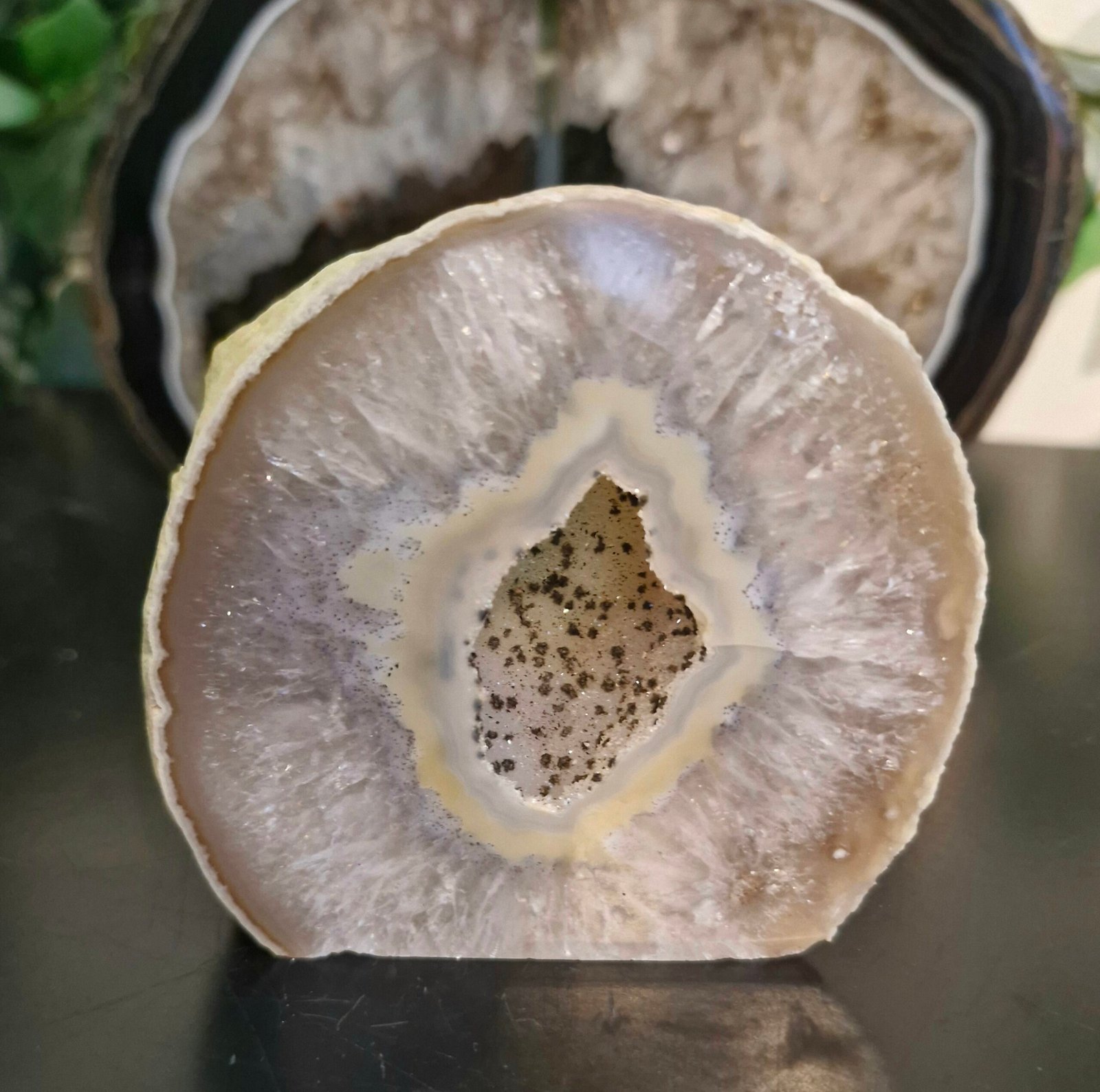 Agate Quartz Polished Freeform Slice