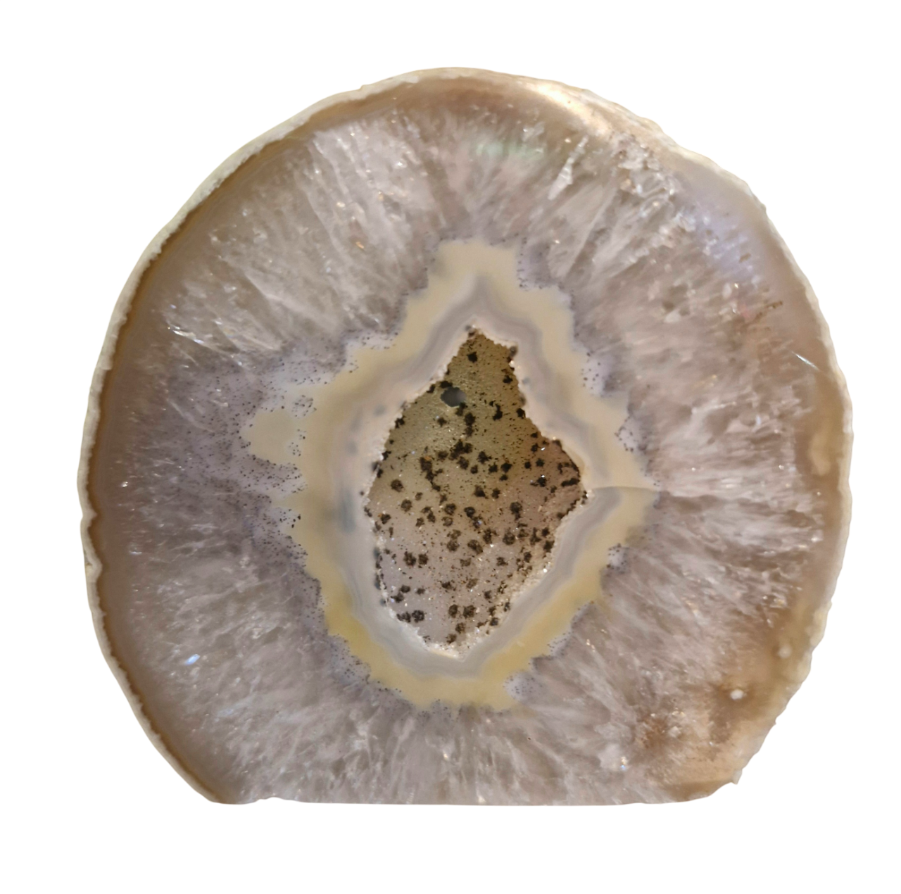 Agate Quartz Polished Freeform Slice