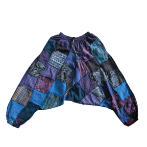 Purple Patchwork Harem Trousers