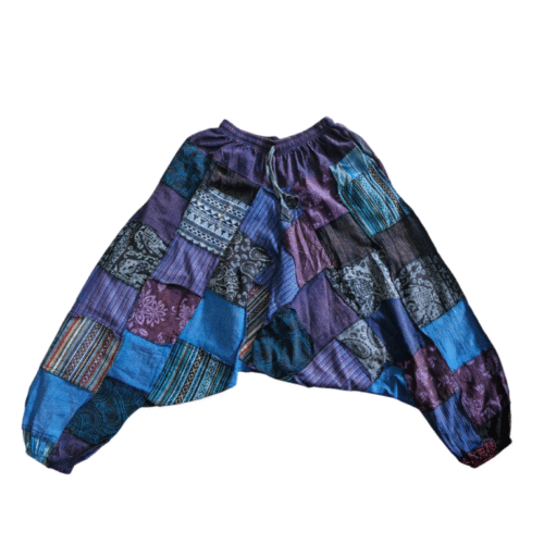 Purple Patchwork Harem Trousers