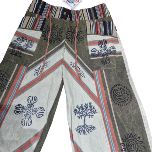 Gringo Hippie Print Trousers