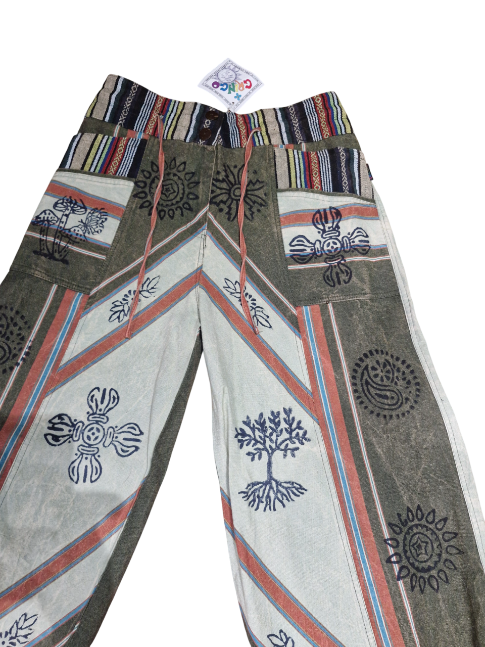Gringo Hippie Print Trousers