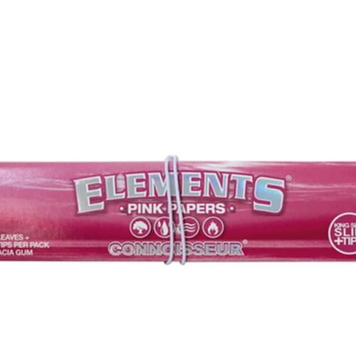Elements Pink Connoisseur Rolling Papers with Tips