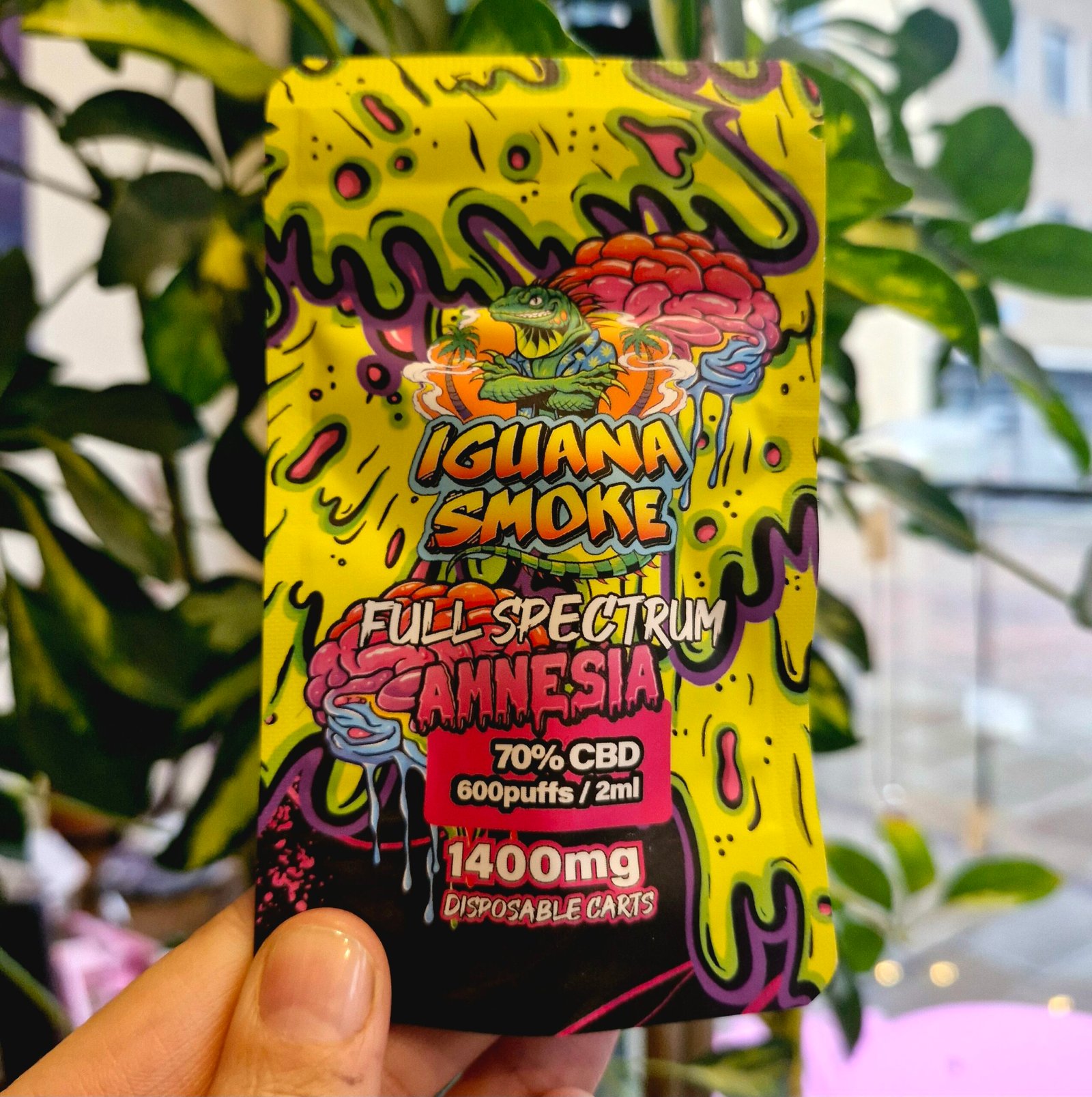 amnesia haze cbd iguana smoke cbd vape cart full spectrum 2ml natural anxiety pain relief