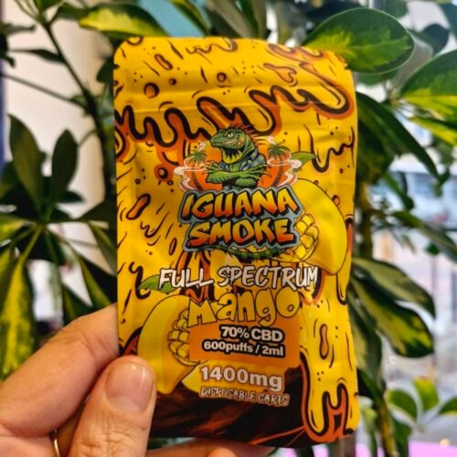 CBD Vape Cartridge Full Spectrum Mango 2ml 70% Iguana Smoke