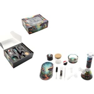 mushroom waterpipe grinder gift set