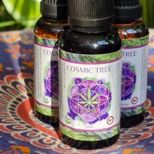 cbd oil full spectrum cosmic tree apple vegan natural anxiety relief