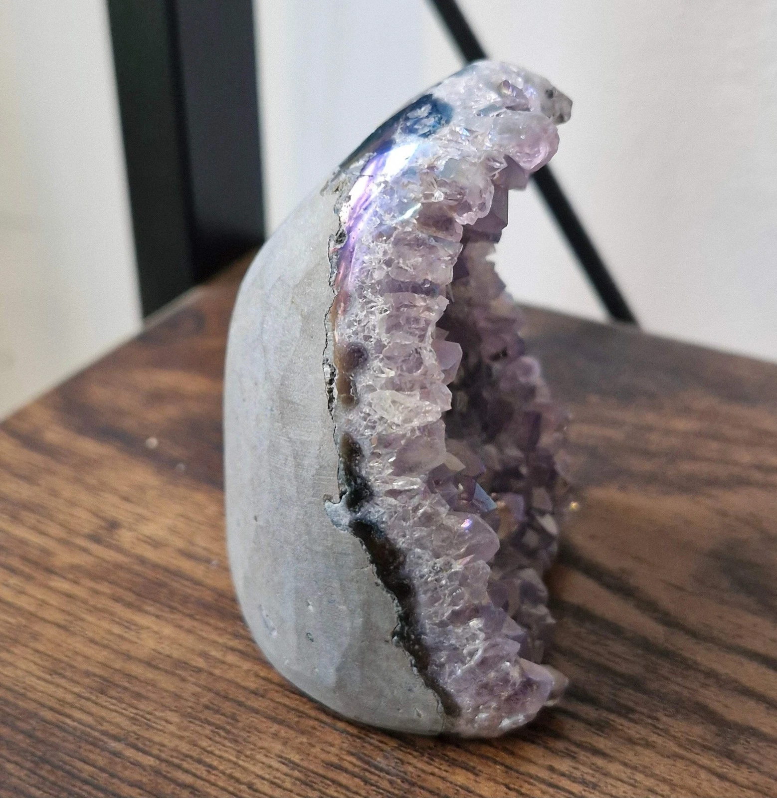 Aura Amethyst Crystal Cluster