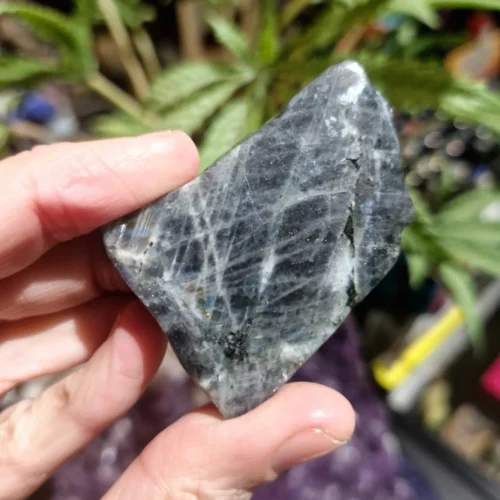 Labradorite Crystal Polished Freeform Labrador Canada
