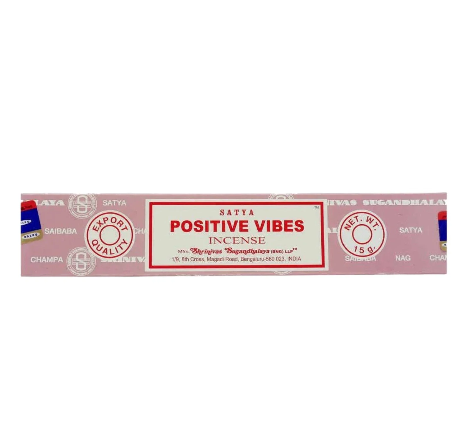 Positive Vibes Satya Incense Sticks 15g Positive Vibes Satya Incense Sticks 15g
