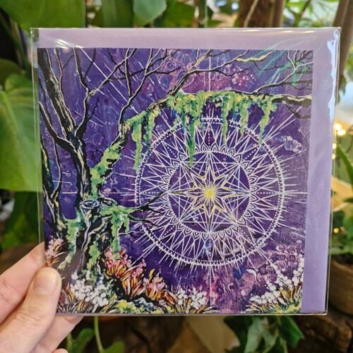 Forest Mandala Greetings Card