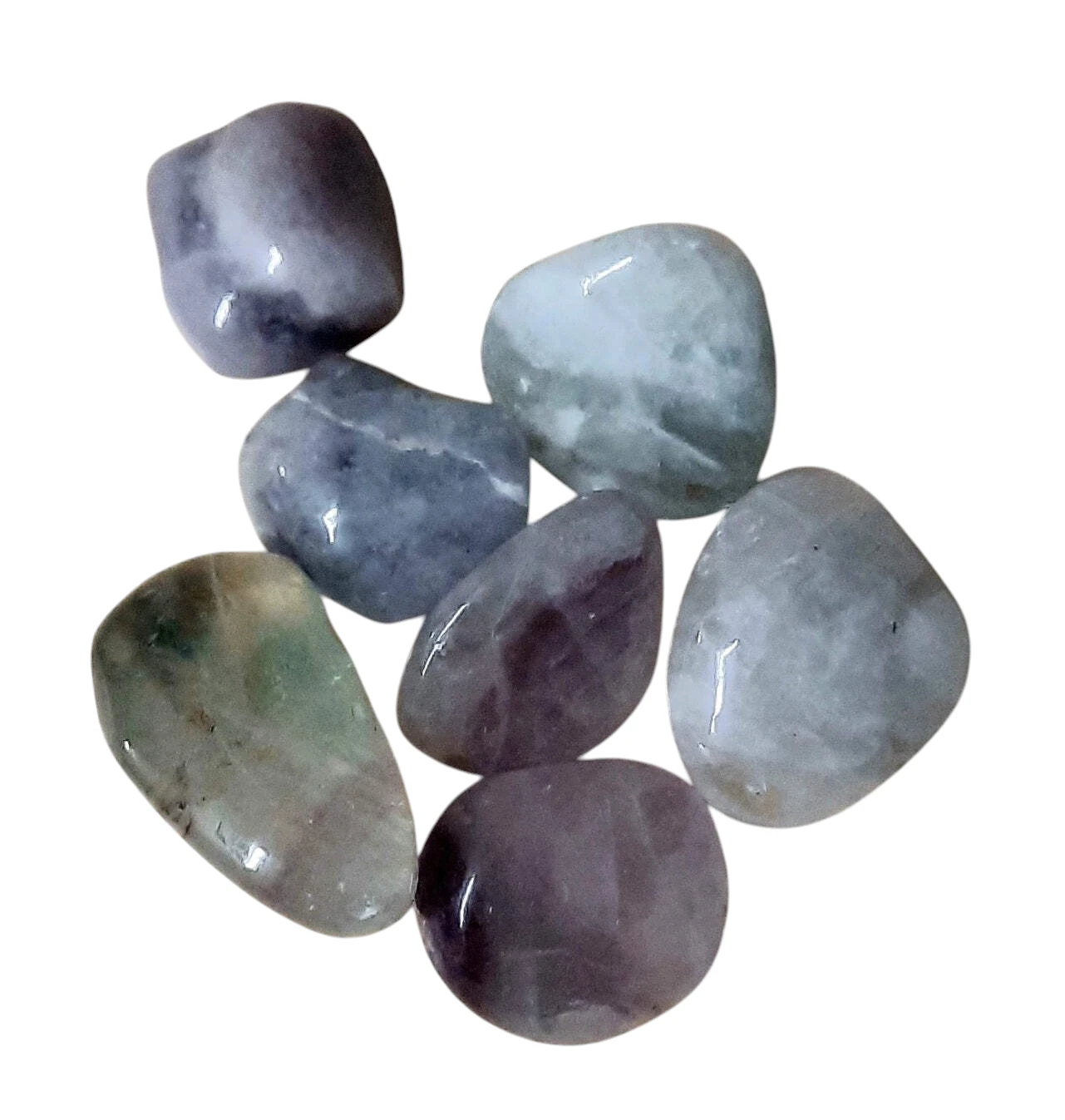 Rainbow Fluorite Polished Tumblestone Rainbow Fluorite Polished Tumblestone