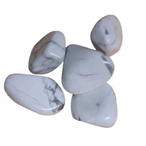 White Howlite Tumble Stone Crystals Polished Gemstones Natural Crystal Healing