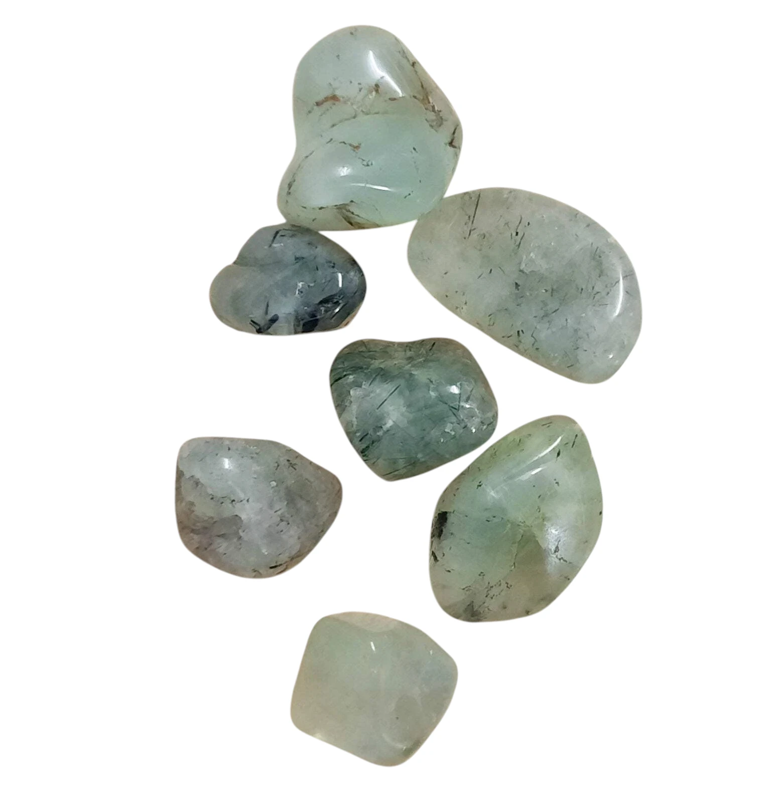 Share Prehnite Epidote Tumblestone Polished Gemstones Natural Crystals Healing Share Prehnite Epidote Tumblestone Polished Gemstones Natural Crystals Healing