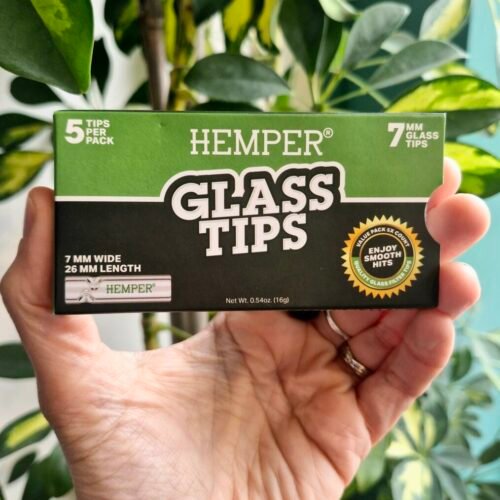 Hemper Glass Filter Tips 7mm (5 Pk)