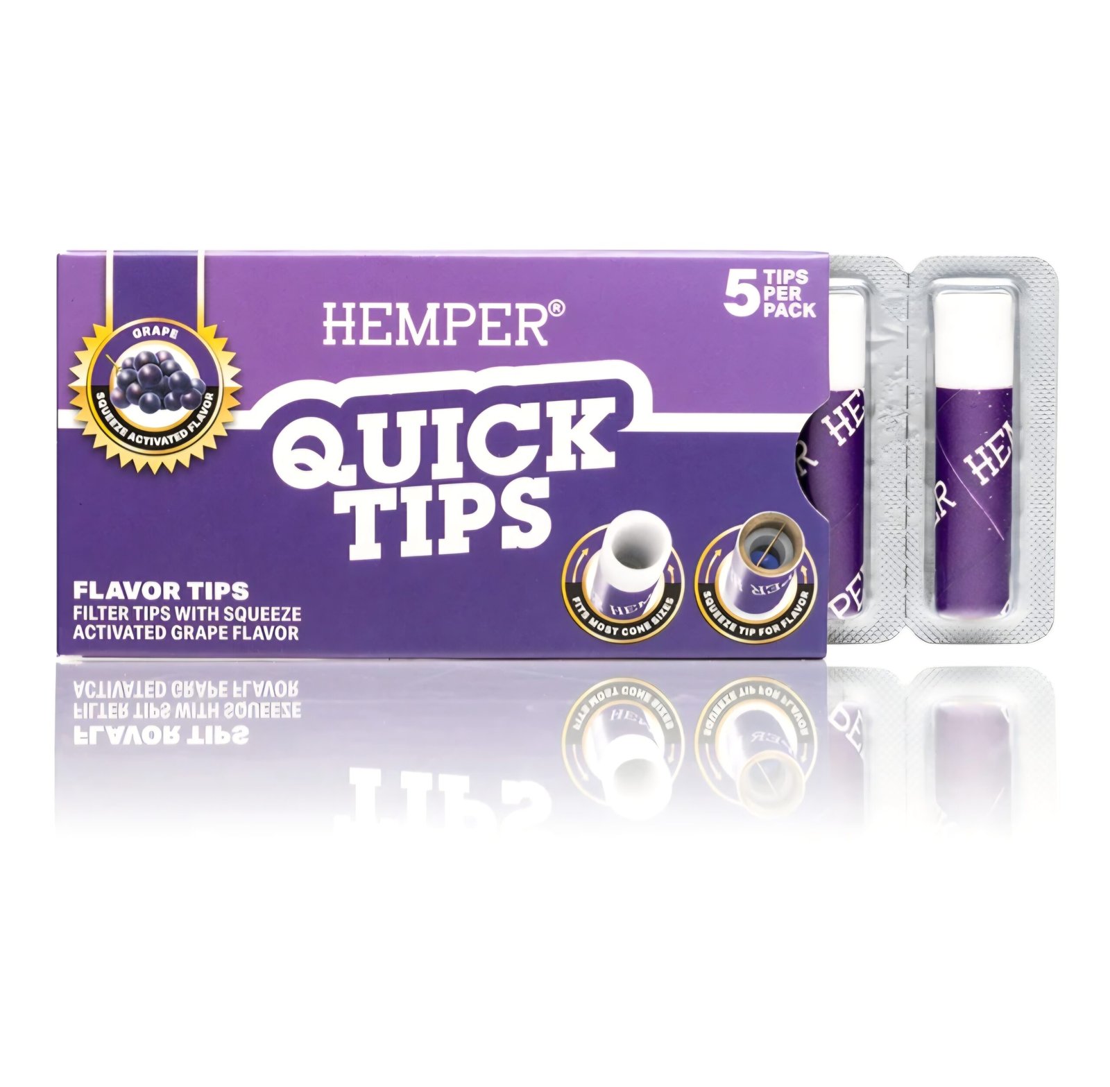 Hemper Quick Tips Flavoured Rolling Filters (5Pk)