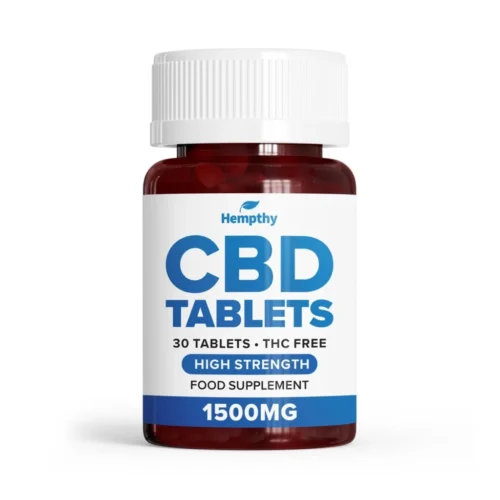 CBD Tablets | CBD Capsules - High Strength - 1500mg - Vegan - Gluten Free CBD Tablets 1500mg Hempthy