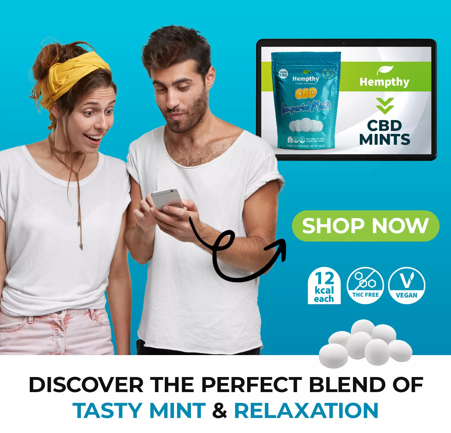 CBD Mints 300mg Hempthy