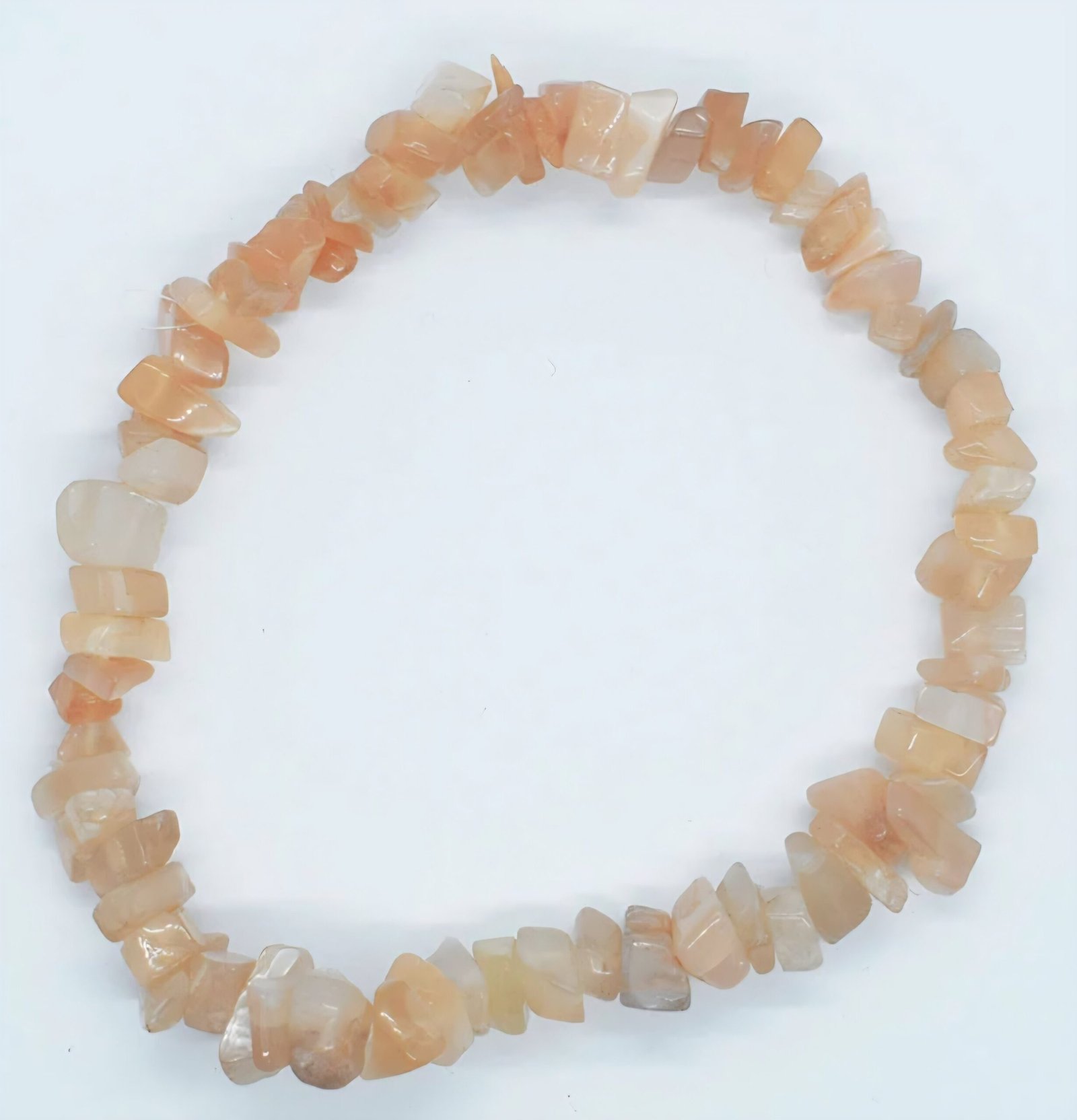 Peach Moonstone Gemchip Bracelet